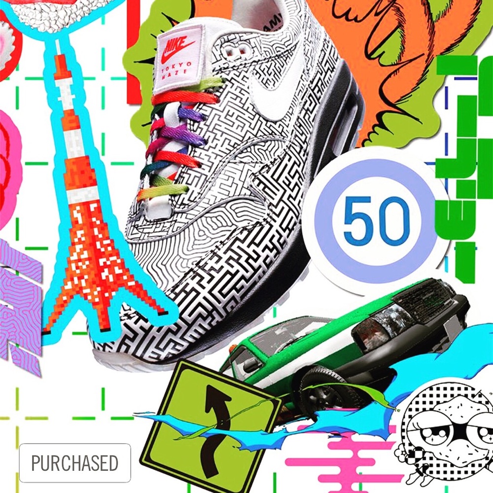 Nike Airmax 1 “Tokyo Maze” size